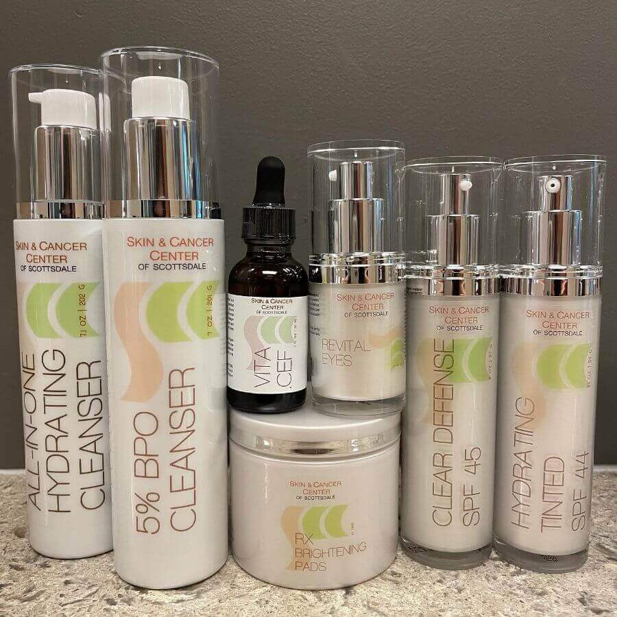 SKINCARE PRODUCTS at Skin & cancer center of scottsdale
